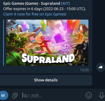 #bot一个可以订阅最新游戏限免的Bot【英文】@LootScraperBot#bot一个可以订阅最新游戏限免的Bot【英文】@LootScraperBot