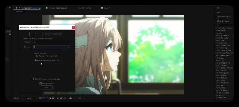 #ae #插件ae自动化Twixtor脚本下载: